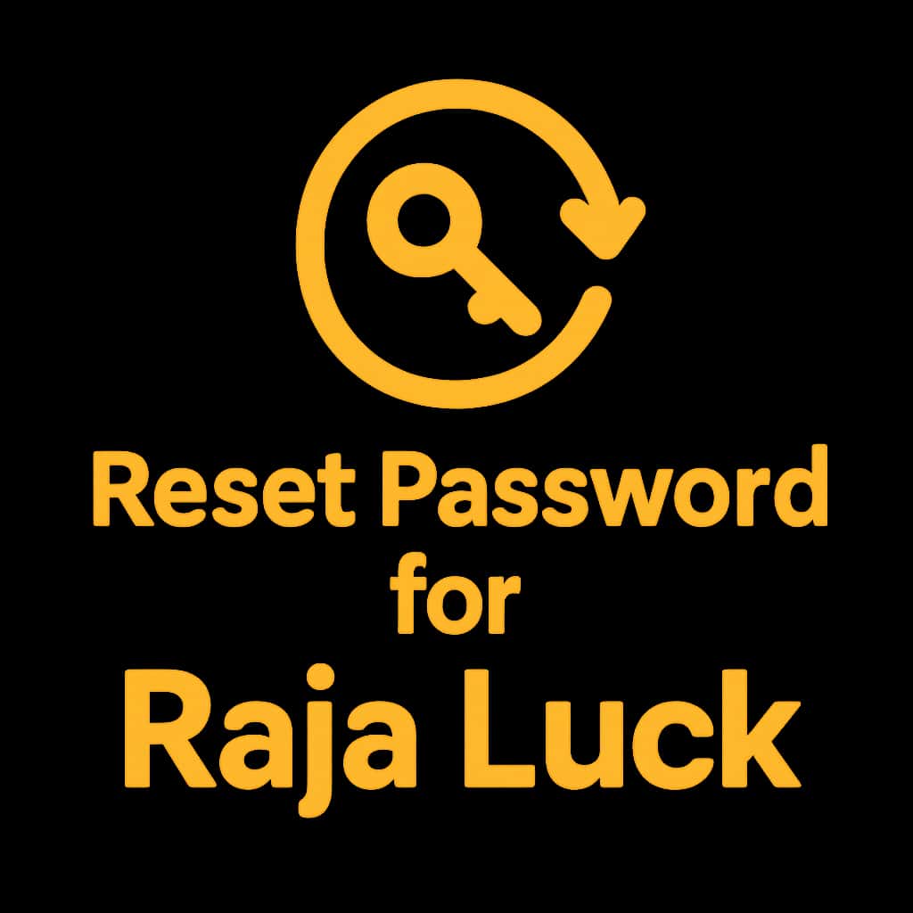 Icon representing the password reset guide for Raja Luck.