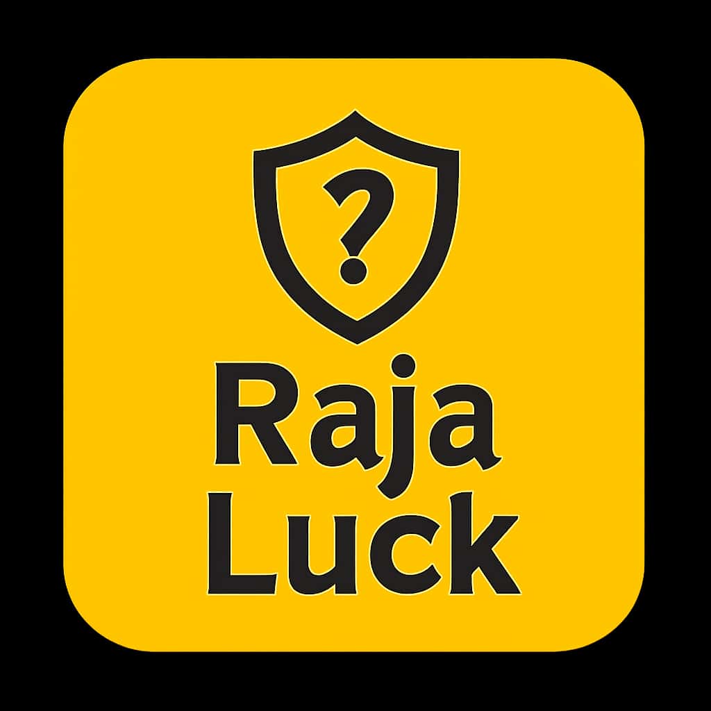 A professional badge indicating safety guidance for Raja Luck.