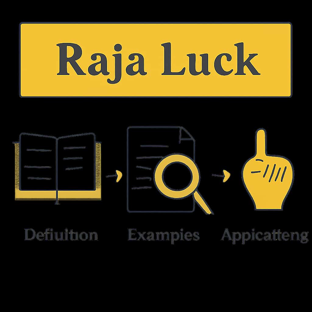 Illustration of Raja Luck Notices topics.