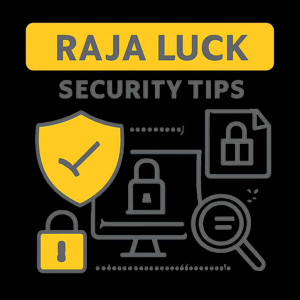An educational illustration for Raja Luck Security Tips.