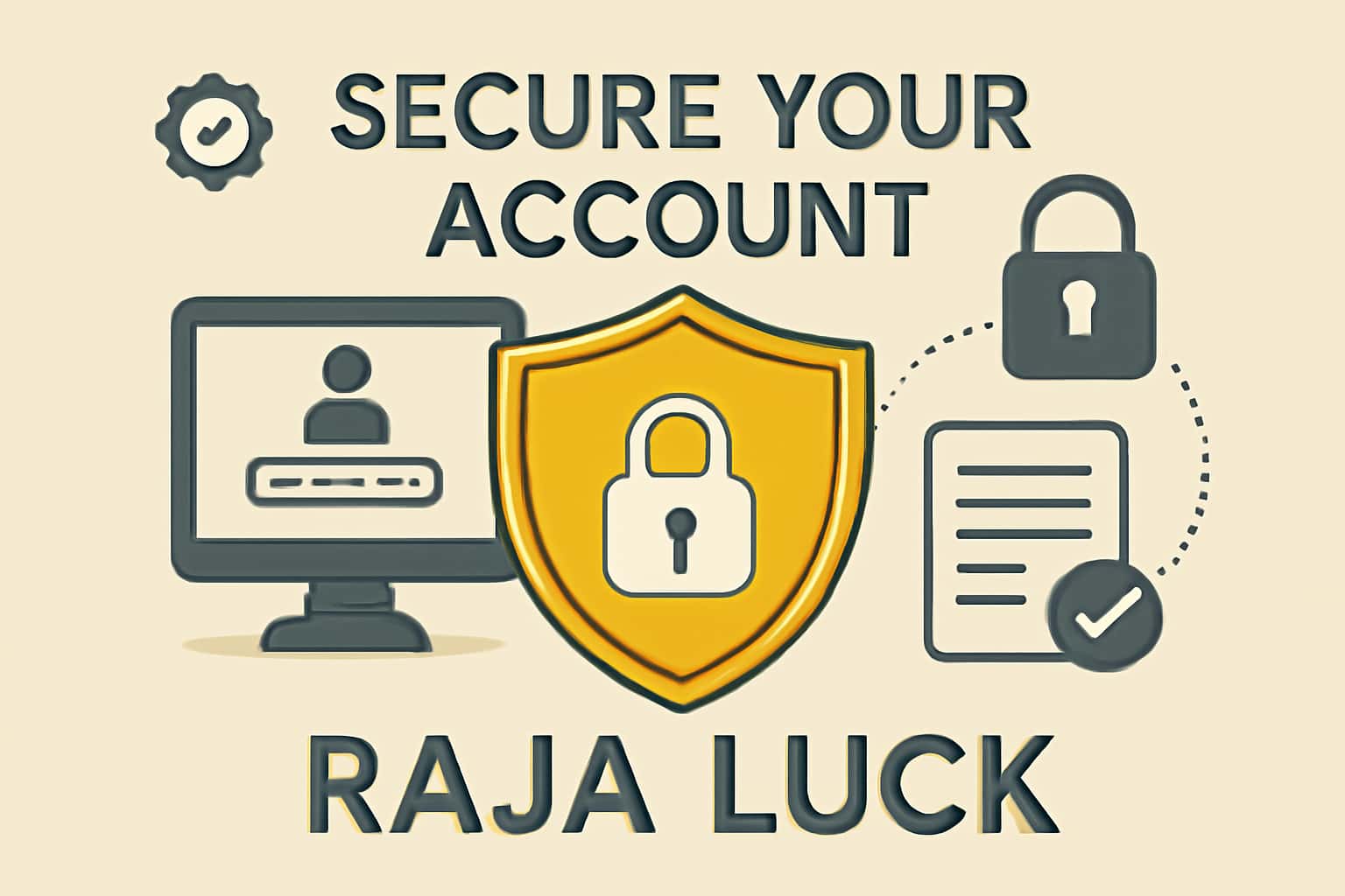 A visual representation of securing an account with emphasis on strong security measures.